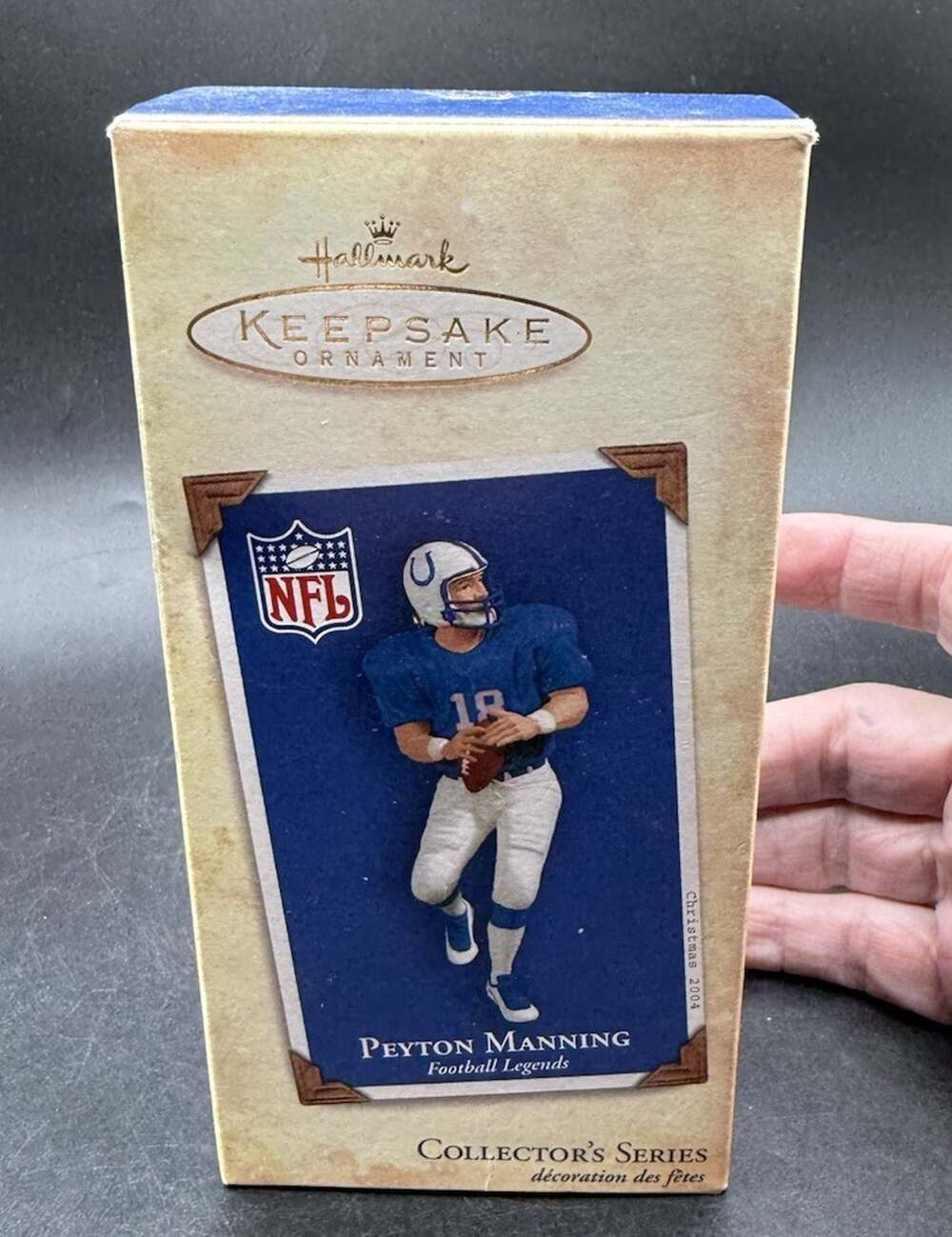 Hallmark Christmas Tree Ornament NFL Football Legends Peyton Manning EUC 51D